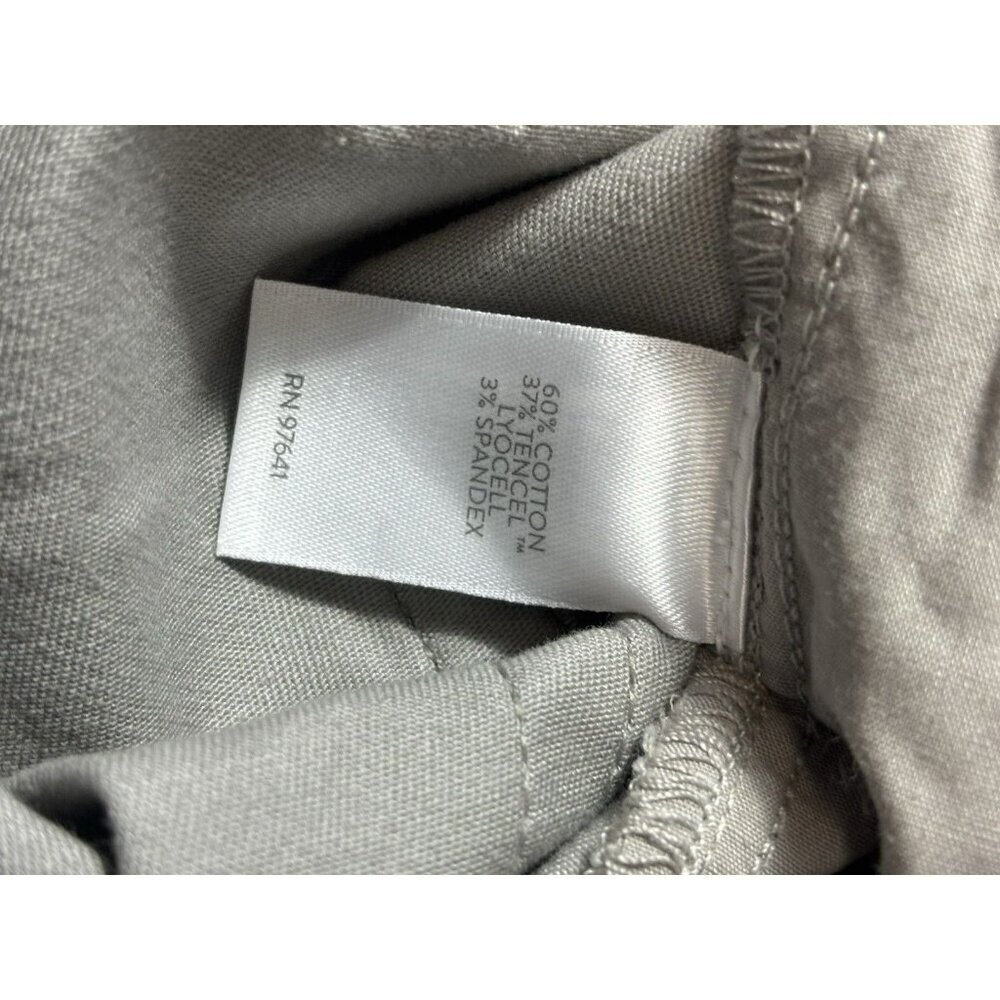 J. Jill Women Size 6 Pants Gray Green Subtle Camo Slim Straight Chinos Stretch - Picture 6 of 6
